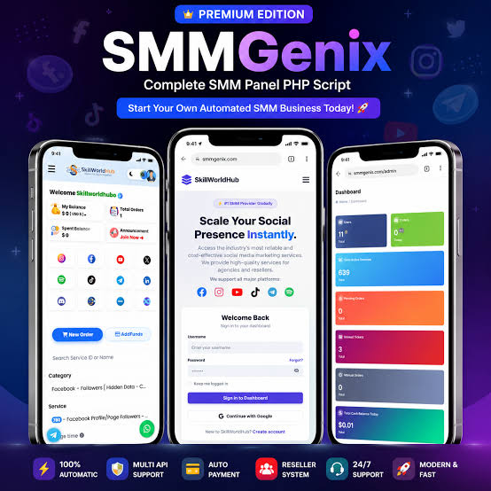SMMGenix Pro Script & Development Service