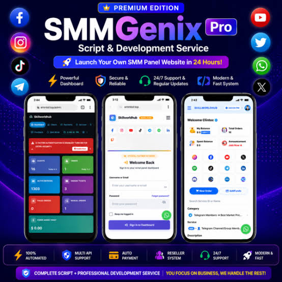 SMM Panel Website Script & Development Service (Pro Version)