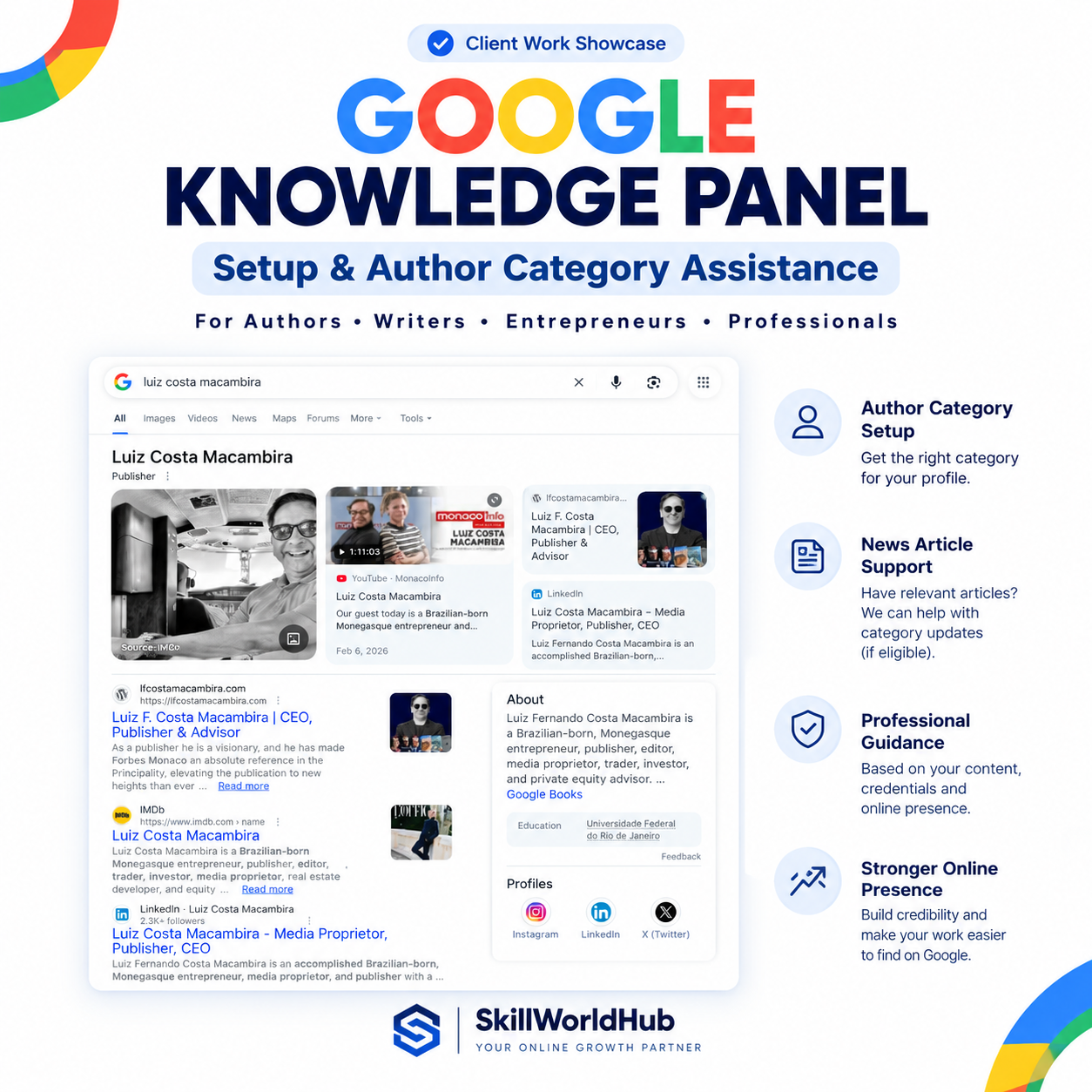 Google Knowledge Panel Creation & Optimization